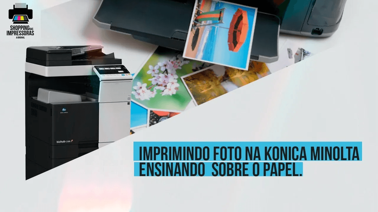 Imprimindo Foto na Konica Minolta