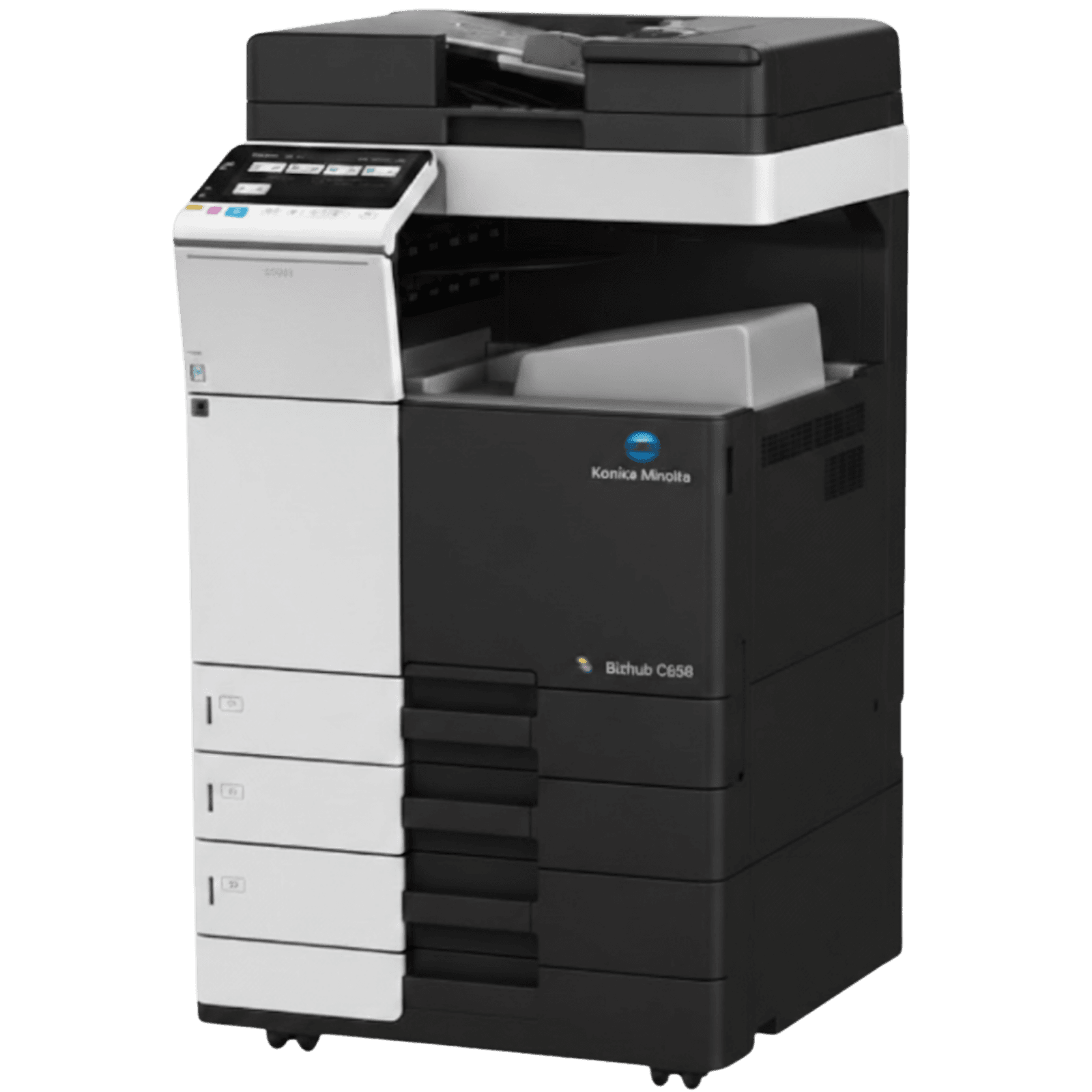 Equipamento Konica Minolta Bizhub C658 para produção profissional